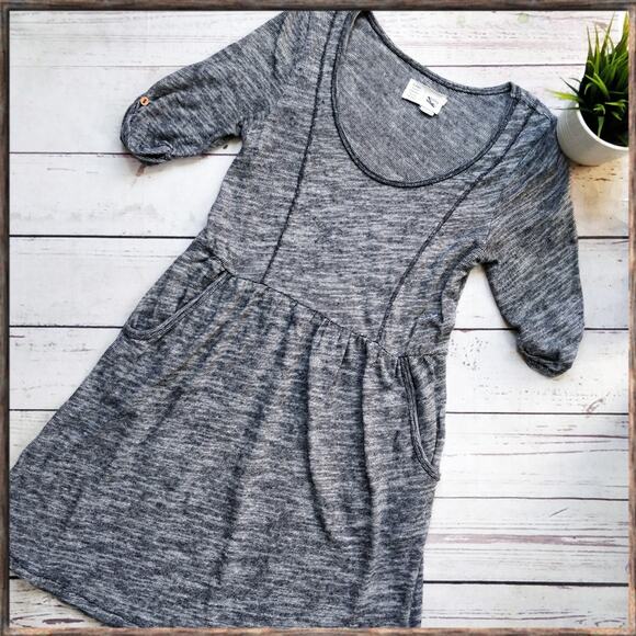ANTHROPOLOGIE Saturday Sunday Striped Jersey Pocket Dress size S - Picture 1 of 7